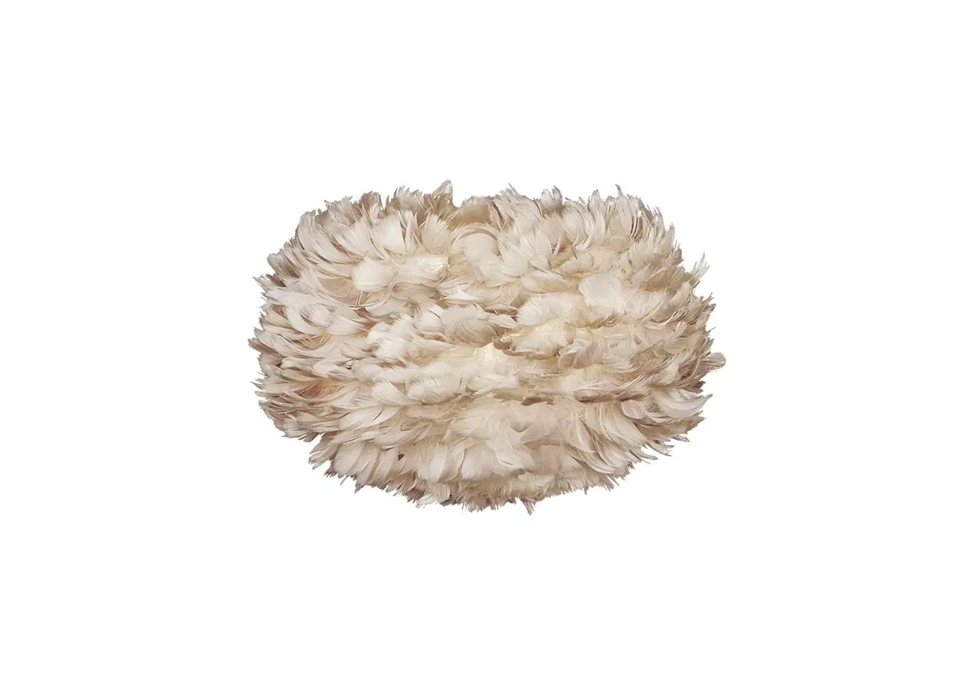 Medium Easyfit Lamp Shade - Brown, Feather