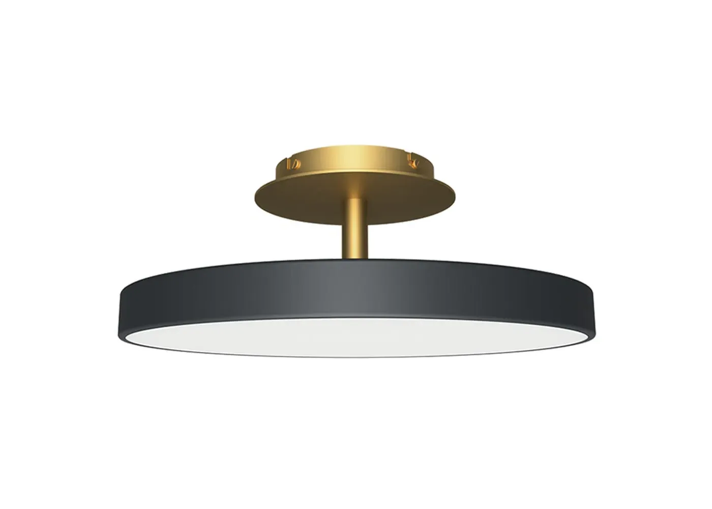 Medium LED Flush Ceiling Light - Anthracite image