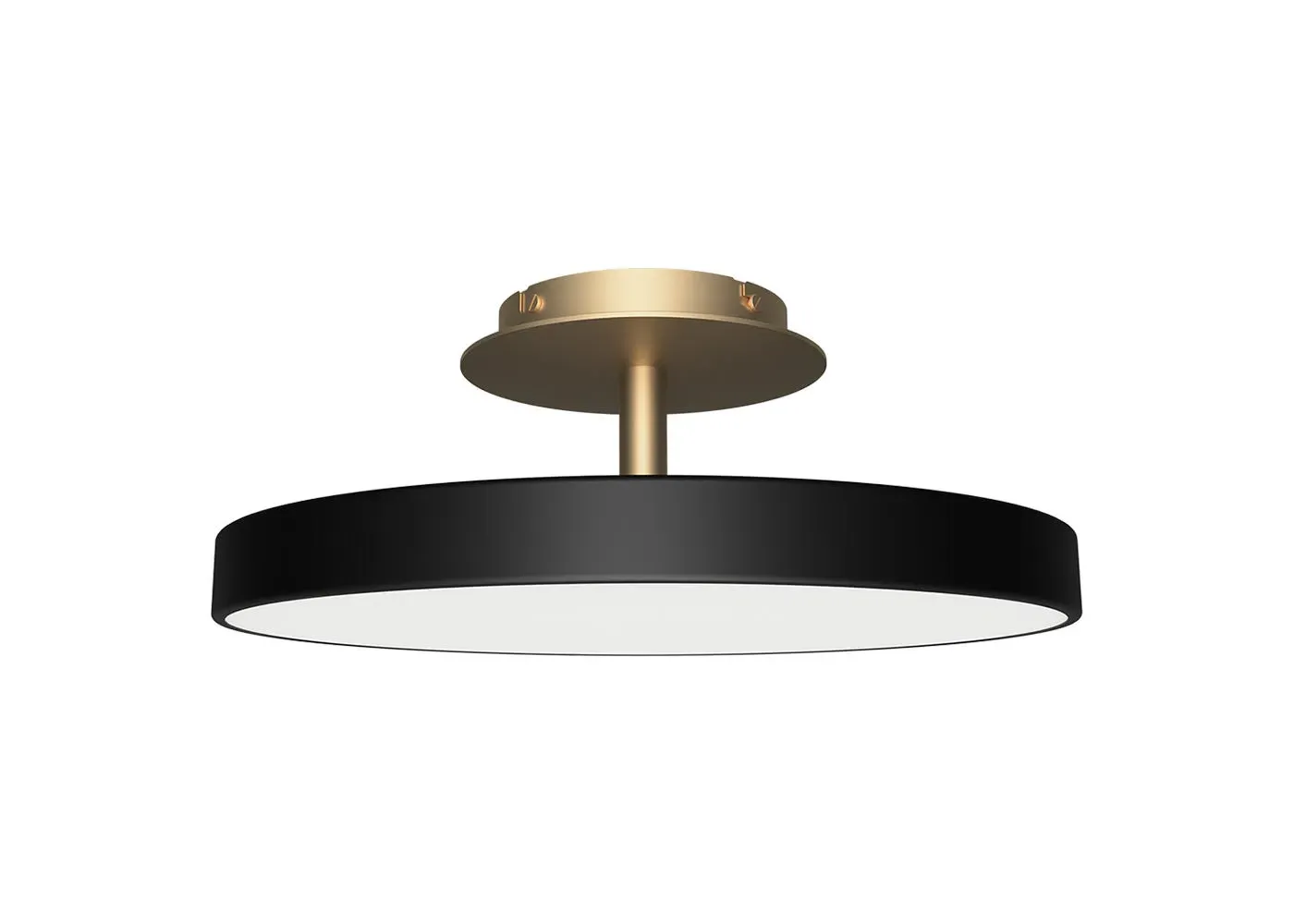 Medium LED Flush Ceiling Light - Black