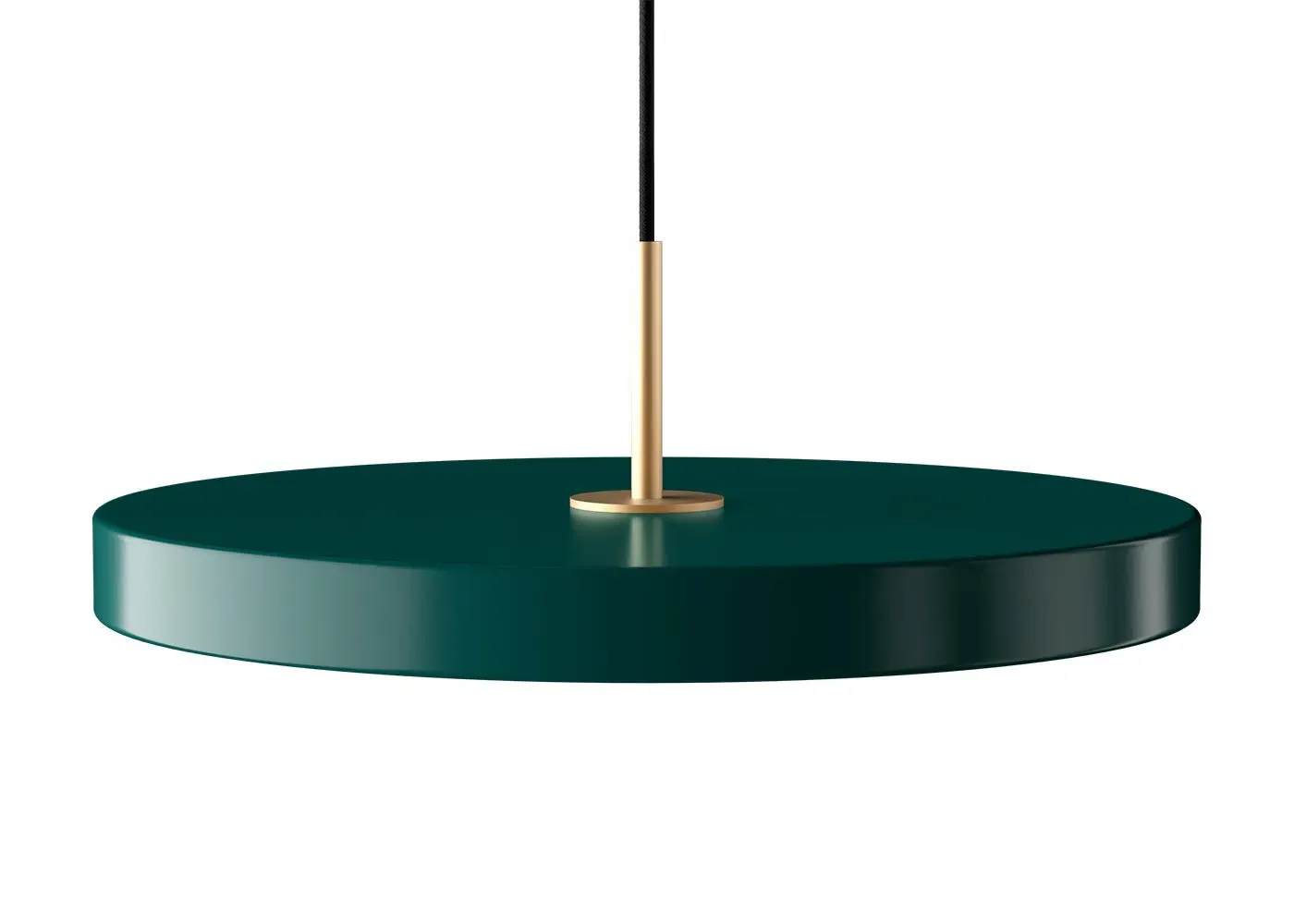 Medium LED Pendant Light - Forest Green