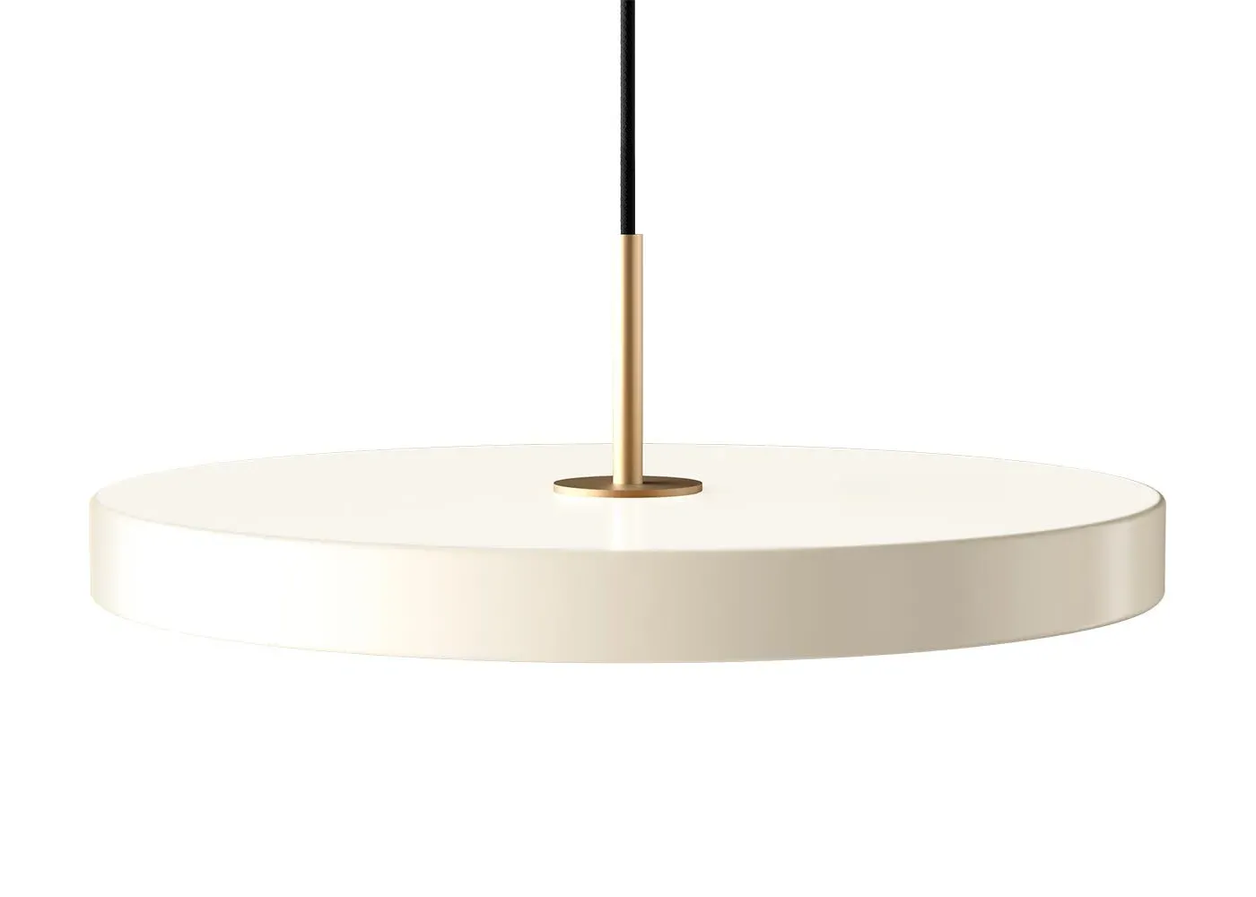 Medium LED Pendant Light - Pearl White