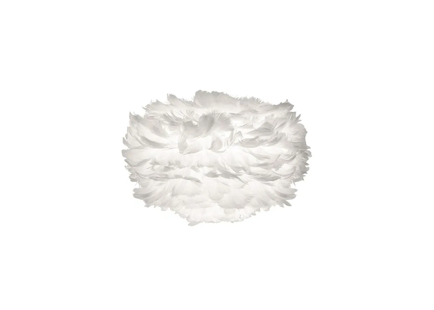 Mini Easyfit Lamp Shade - White, Feather image