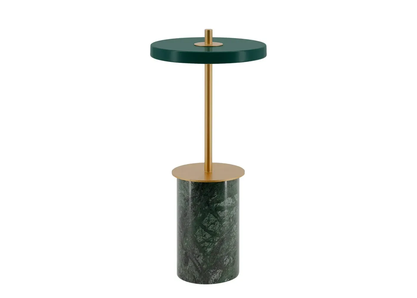 Mini Portable Table Lamp LED - Green, Marble