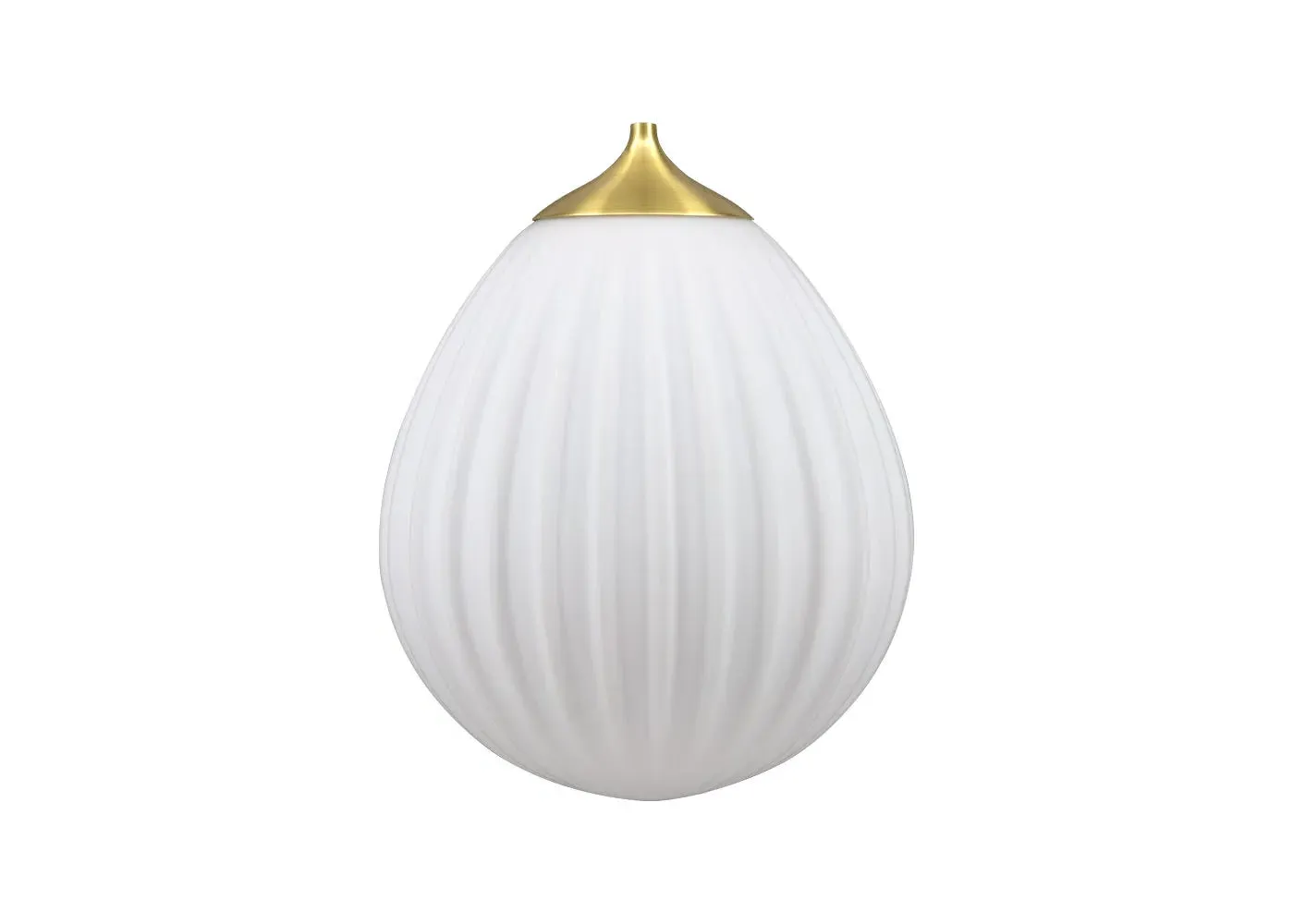 Round Pendant Shade - Gold, Brushed Brass