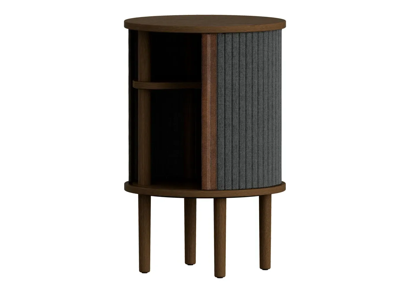 Side Table - Grey, Dark Oak