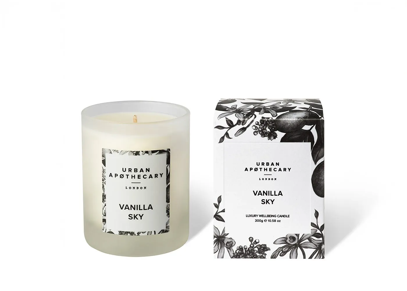 Luxury Candle Wellbeing Scent - White, Wax image