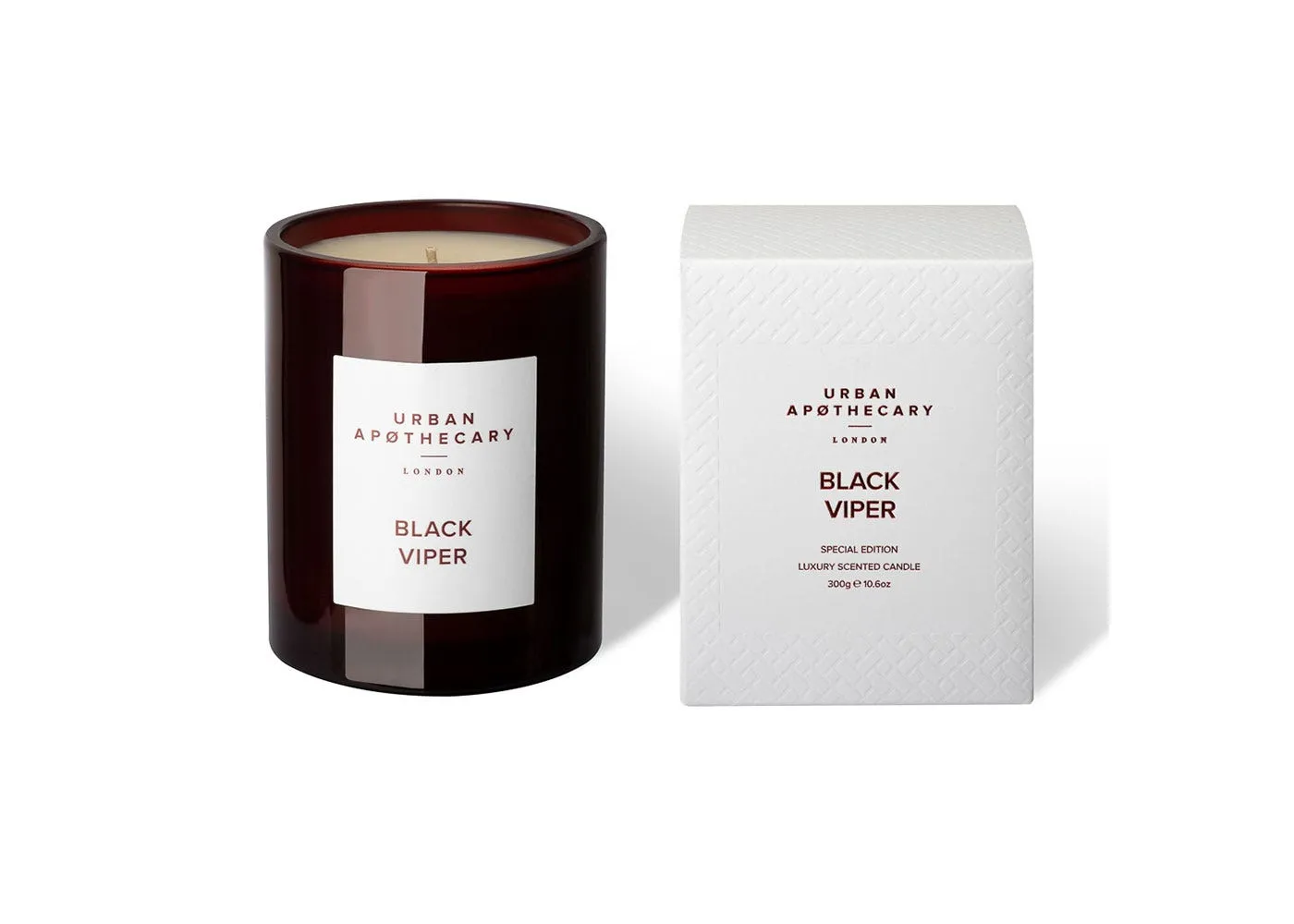 Scented Glass Candle - Black image
