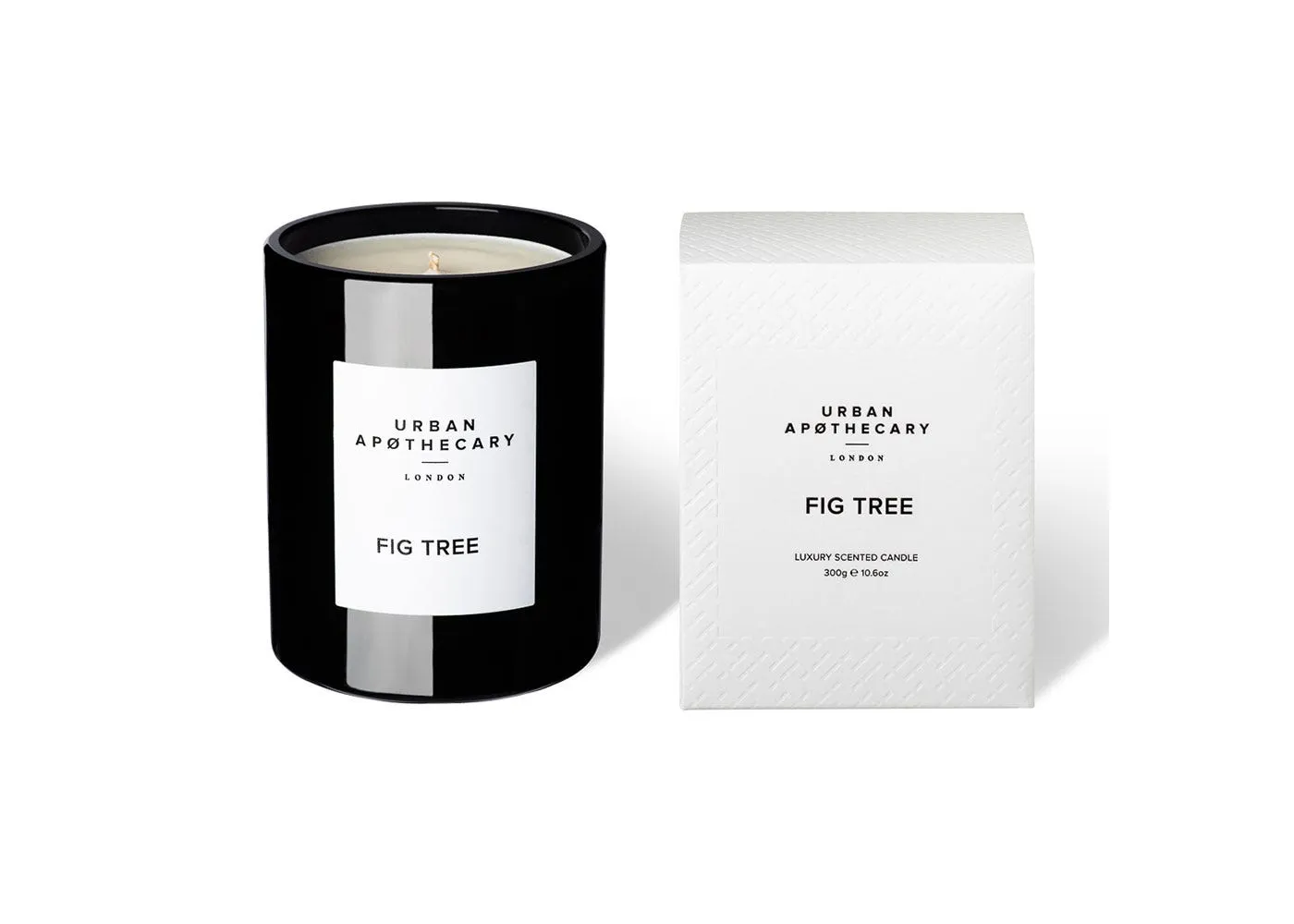 Scented Glass Candle - Black image