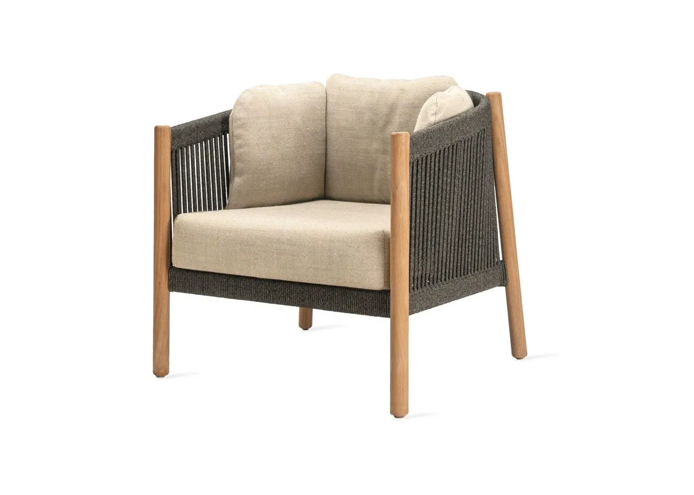 Lounge Chair with Wing Cushion - Natural image