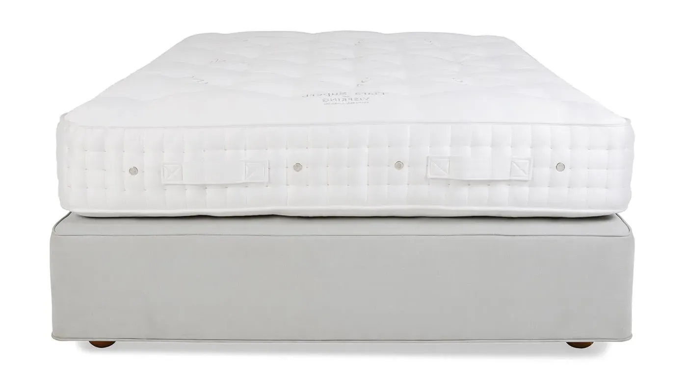 Double Divan Bed Firm Tension - Grey