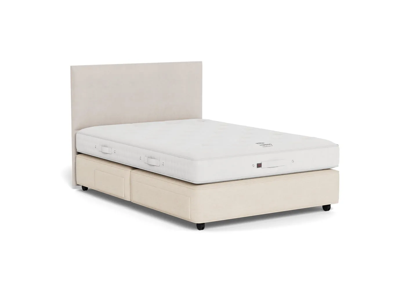 Double Divan Bed Soft Tension - Fawn