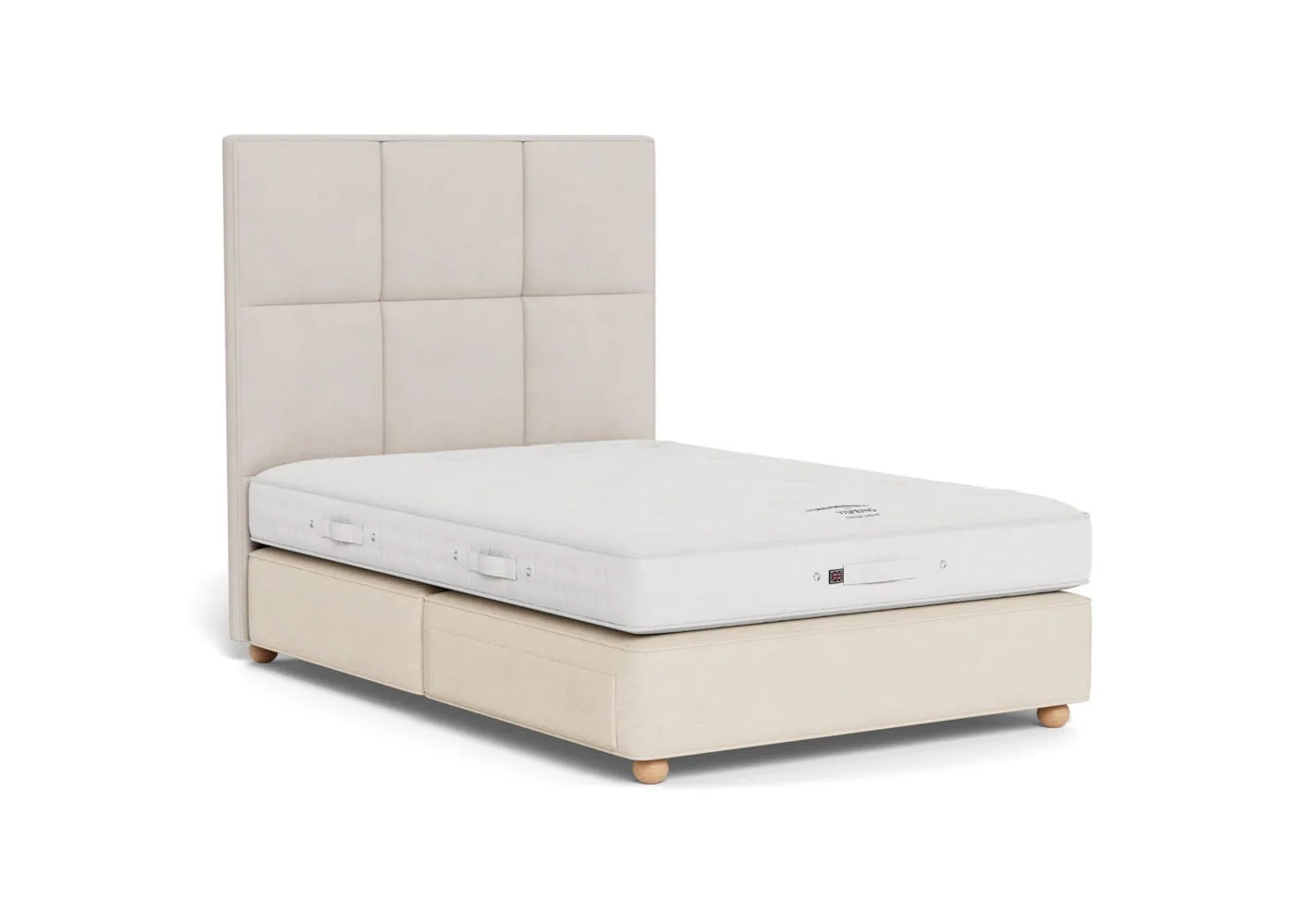 Double Divan Bed with Storage - Fawn image