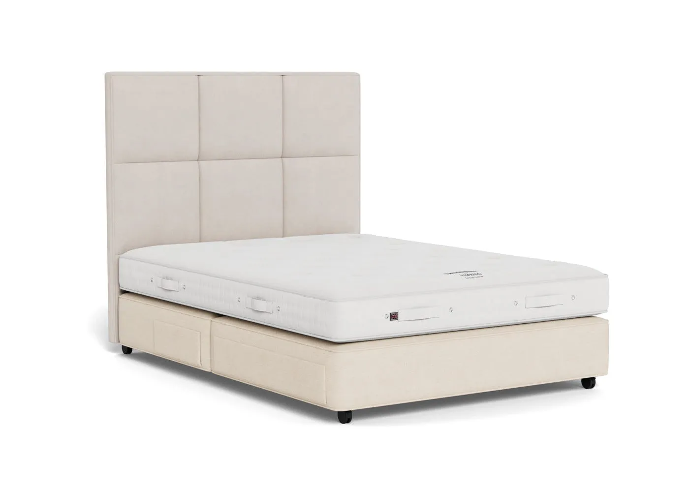 King Size Divan with Drawers - Fawn, Firm image