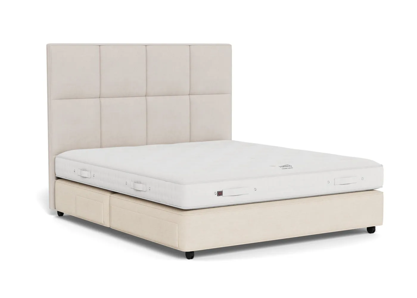 Super King Divan Bed with Drawers - Fawn image