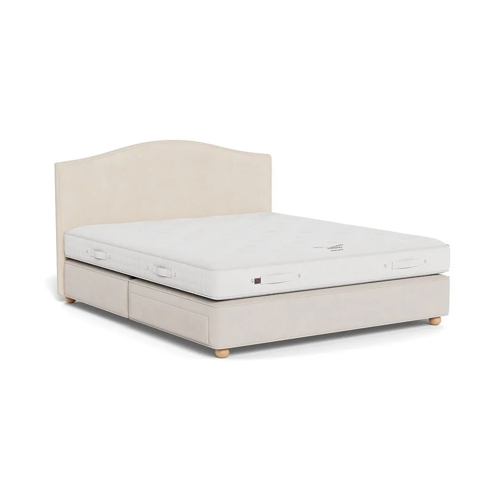 Super King Headboard Curved - Natural, Fabric