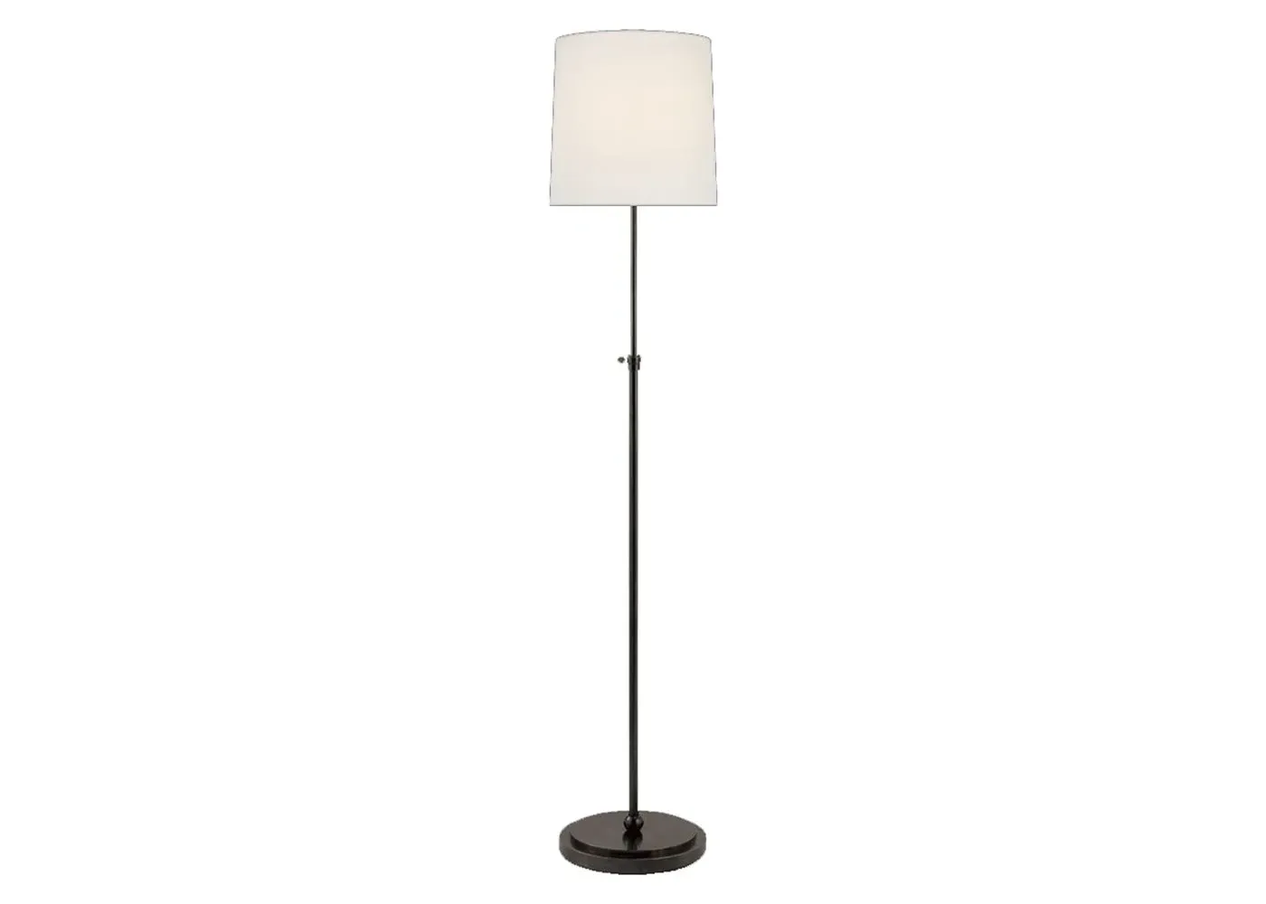 Bryant Floor Lamp - White, Bronze
