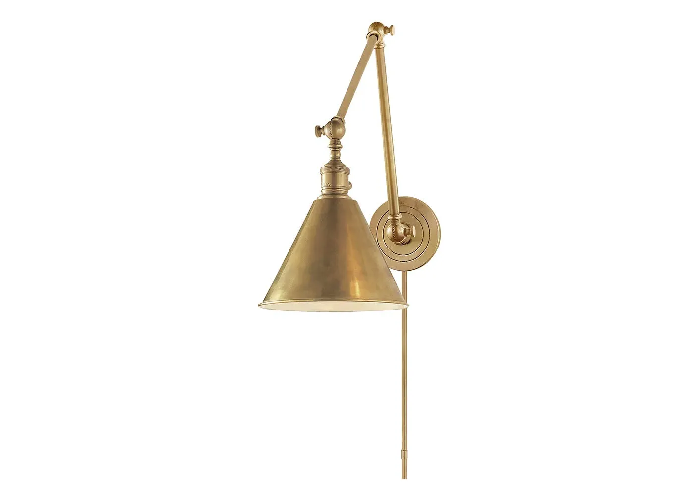 Double Arm Wall Light - White