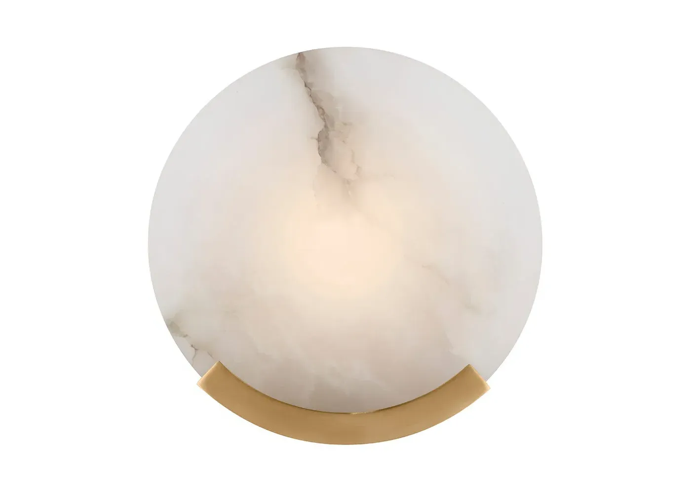 Round Wall Sconce - Antique Brass image