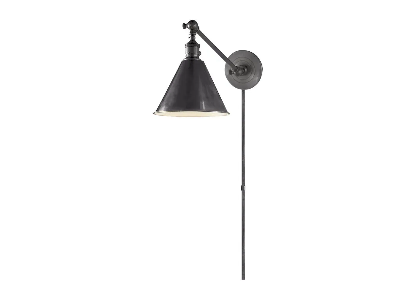 Single Arm Wall Light - Bronze image