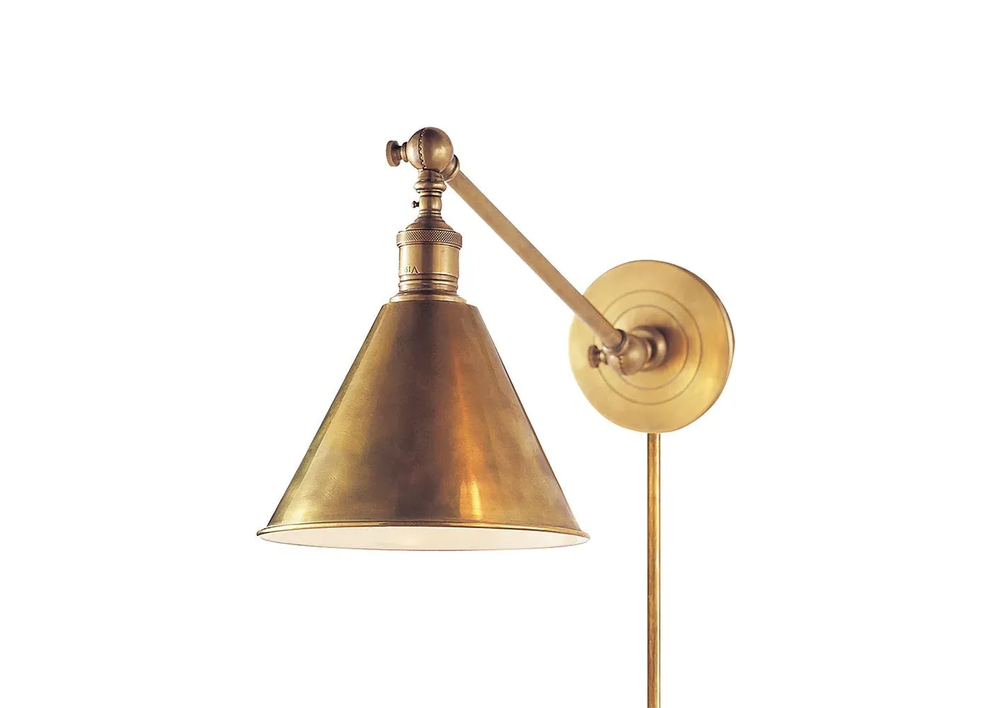 Single Arm Wall Light - Gold