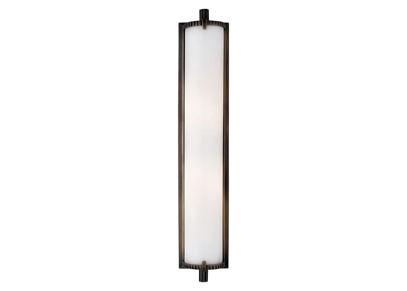 Tall Wall Light with Glass Shade - Clear