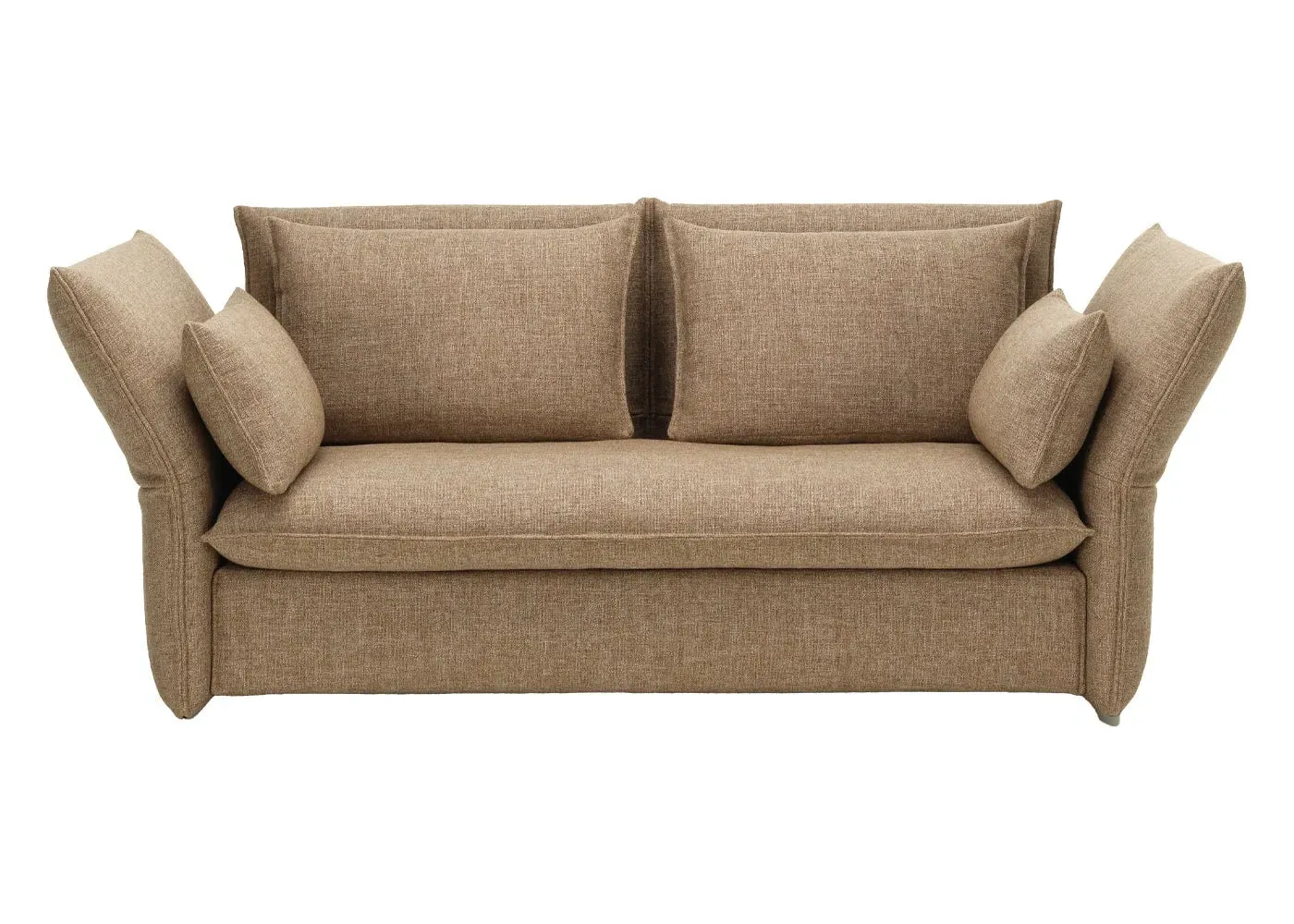 2-Seater Sofa with Adjustable Backrest - Cream image