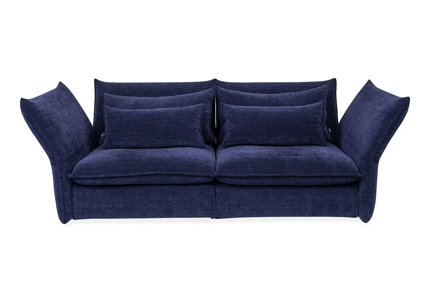 2.5-Seater Sofa with Adjustable Backrest - Blue image