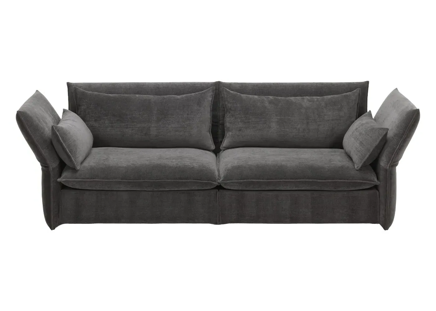 3-Seater Sofa with Adjustable Backrest - Grey image