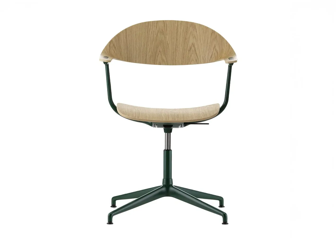 4-Star Office Chair - Green, Oak