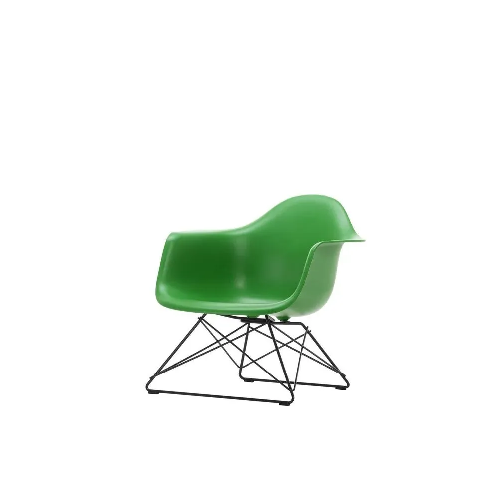 Armchair with Wire Base - Green, Plastic