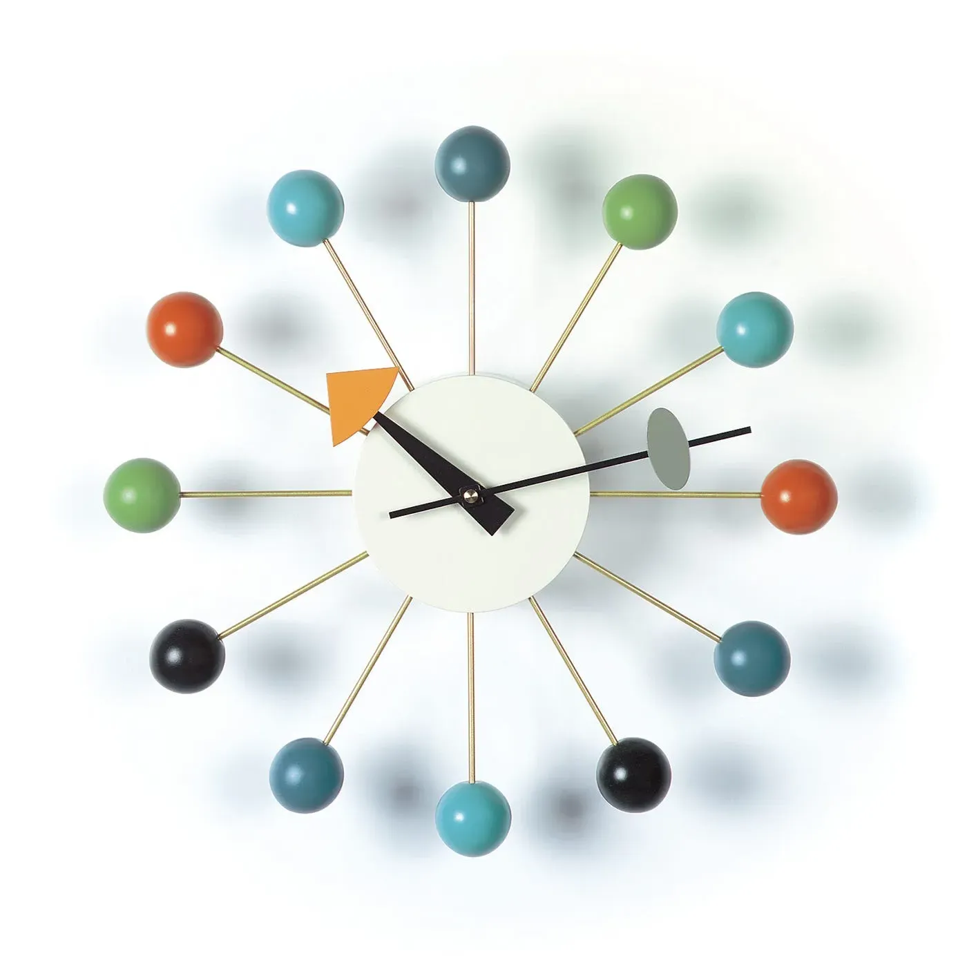 Ball Wall Clock - Multi, Metal image