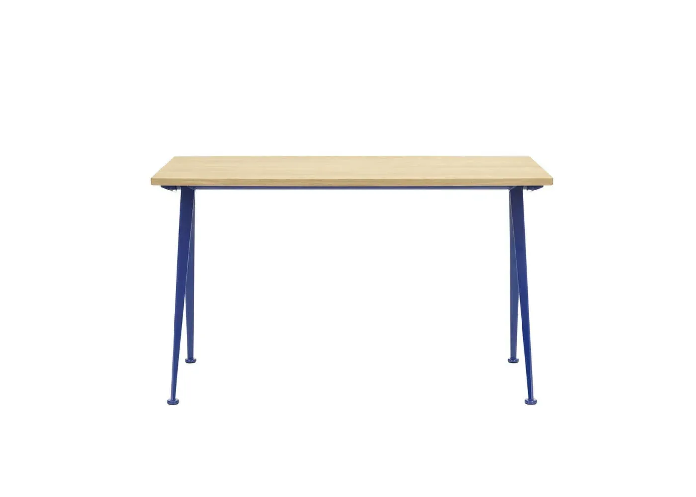 Compact Desk with Splayed Legs - Blue, Wood