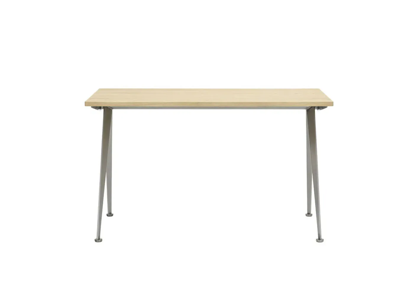 Compact Desk with Splayed Legs - Metal, Wood