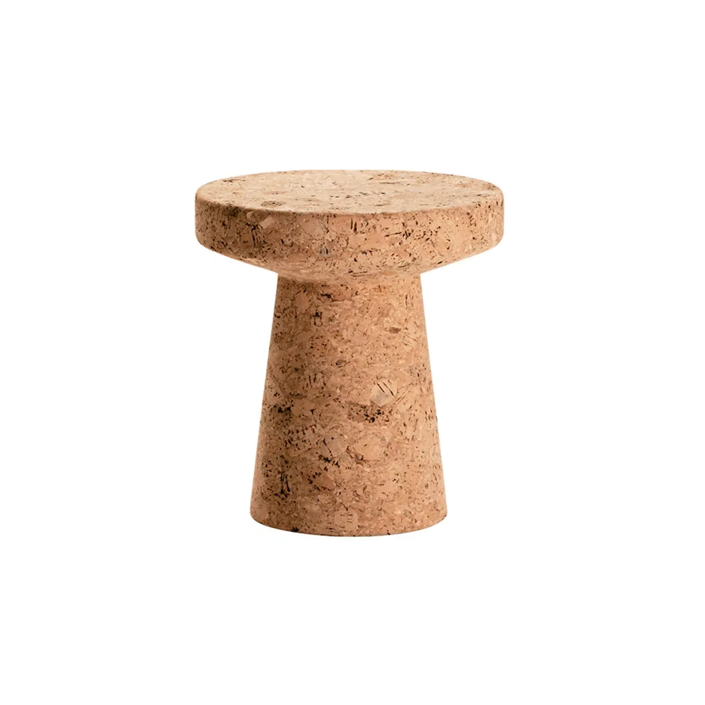 Cork Stool Model C - Light Wood, Cork image