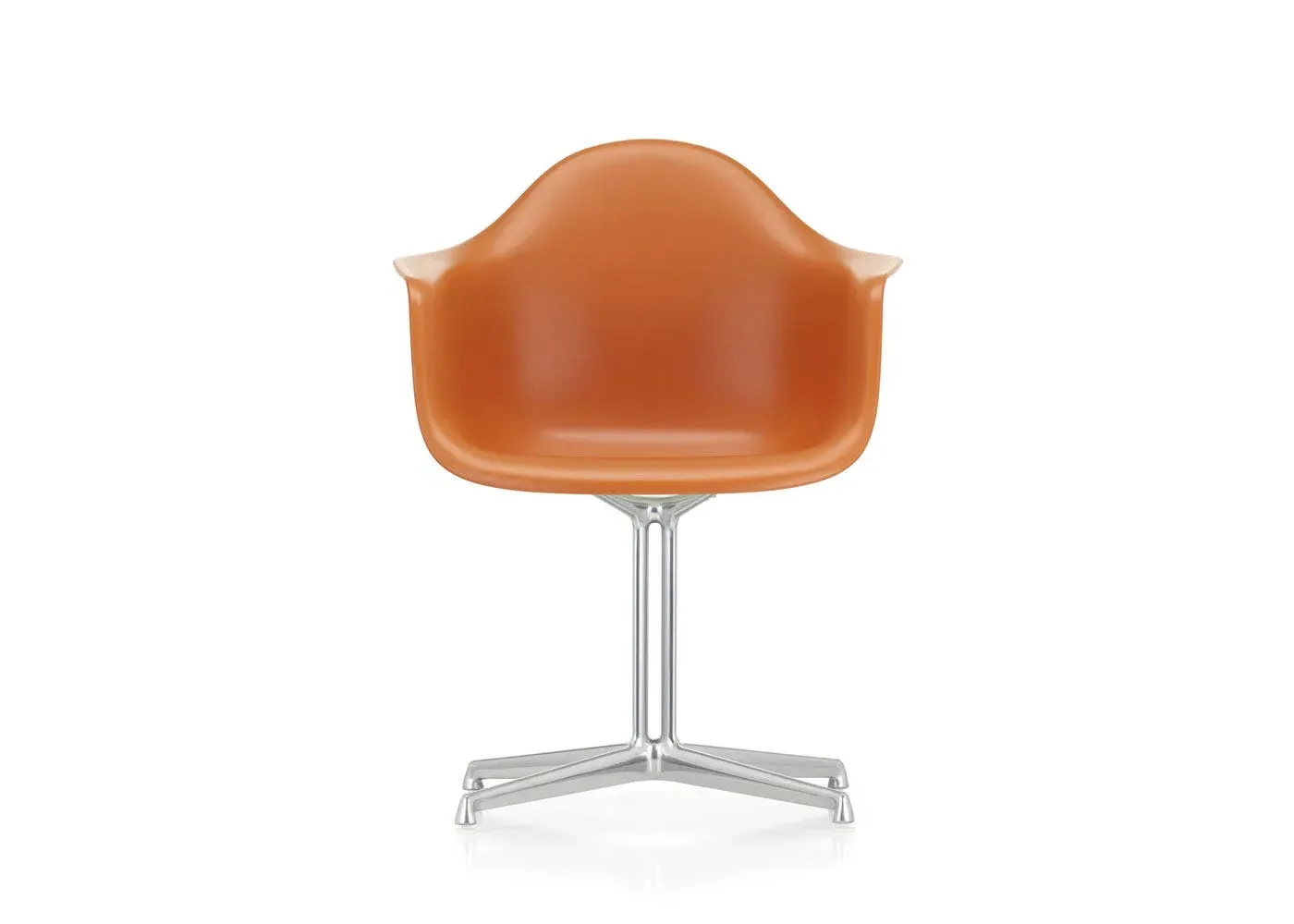 DAL Armchair with Star Base - Orange, Polypropylene