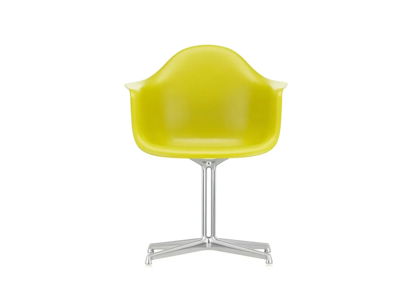 DAL Armchair with Star Base - Yellow, Polypropylene