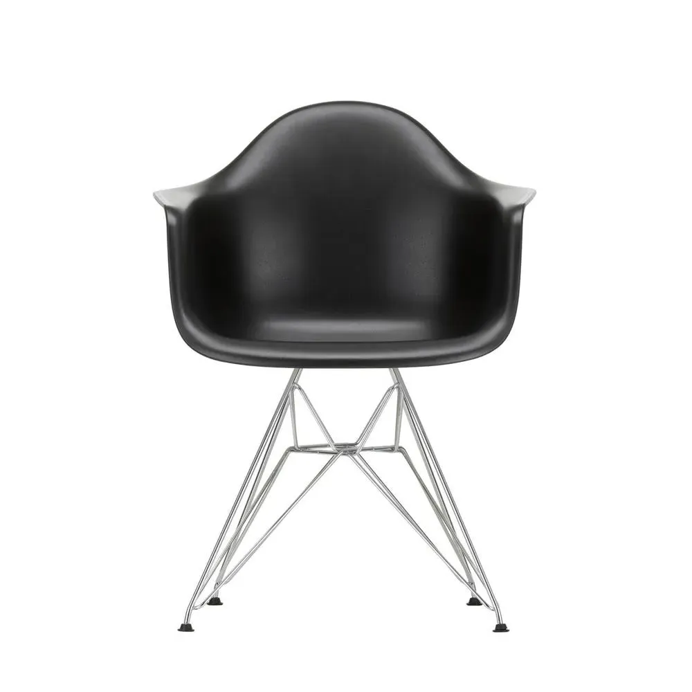 DAR Armchair with Chrome Base - Black image