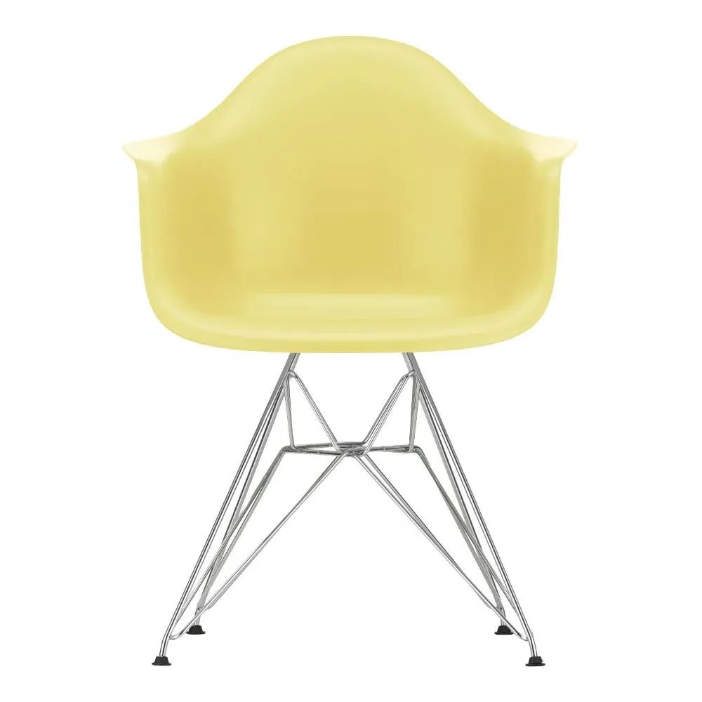 DAR Armchair with Chrome Base - Citron