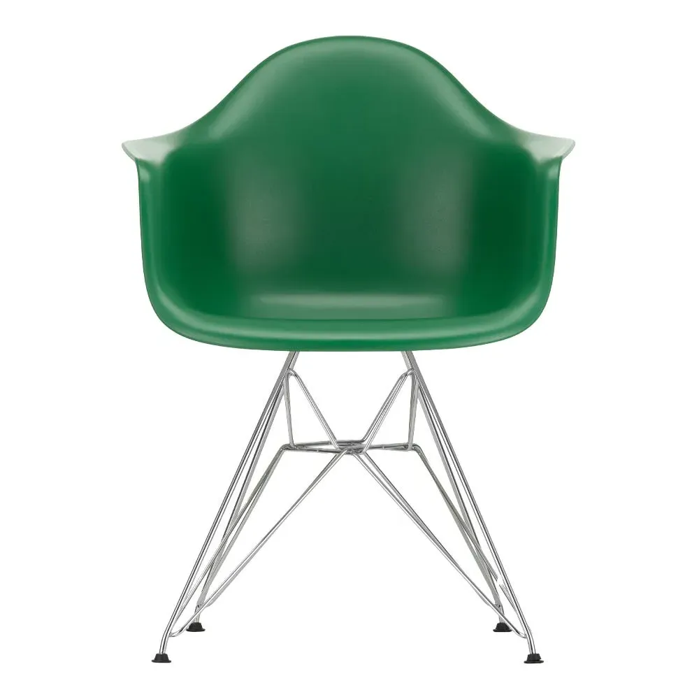 DAR Armchair with Chrome Base - Emerald