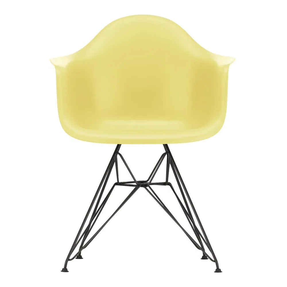 DAR Armchair with Dark Base - Citron