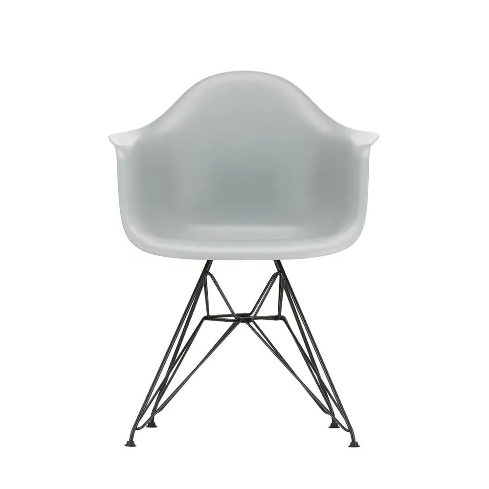 DAR Armchair with Steel Base - Grey