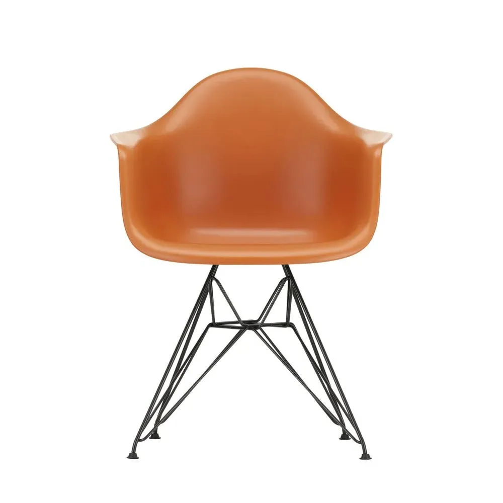 DAR Armchair with Steel Base - Orange