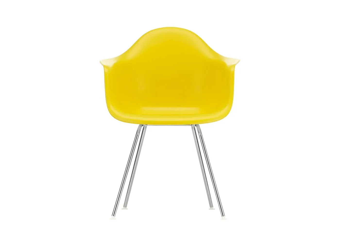 DAX Armchair New Height - Yellow, Chrome Base