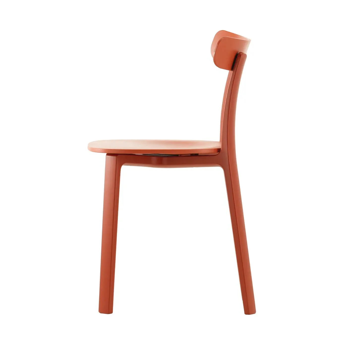 Dining Chair with Flex Backrest - Red, Plastic