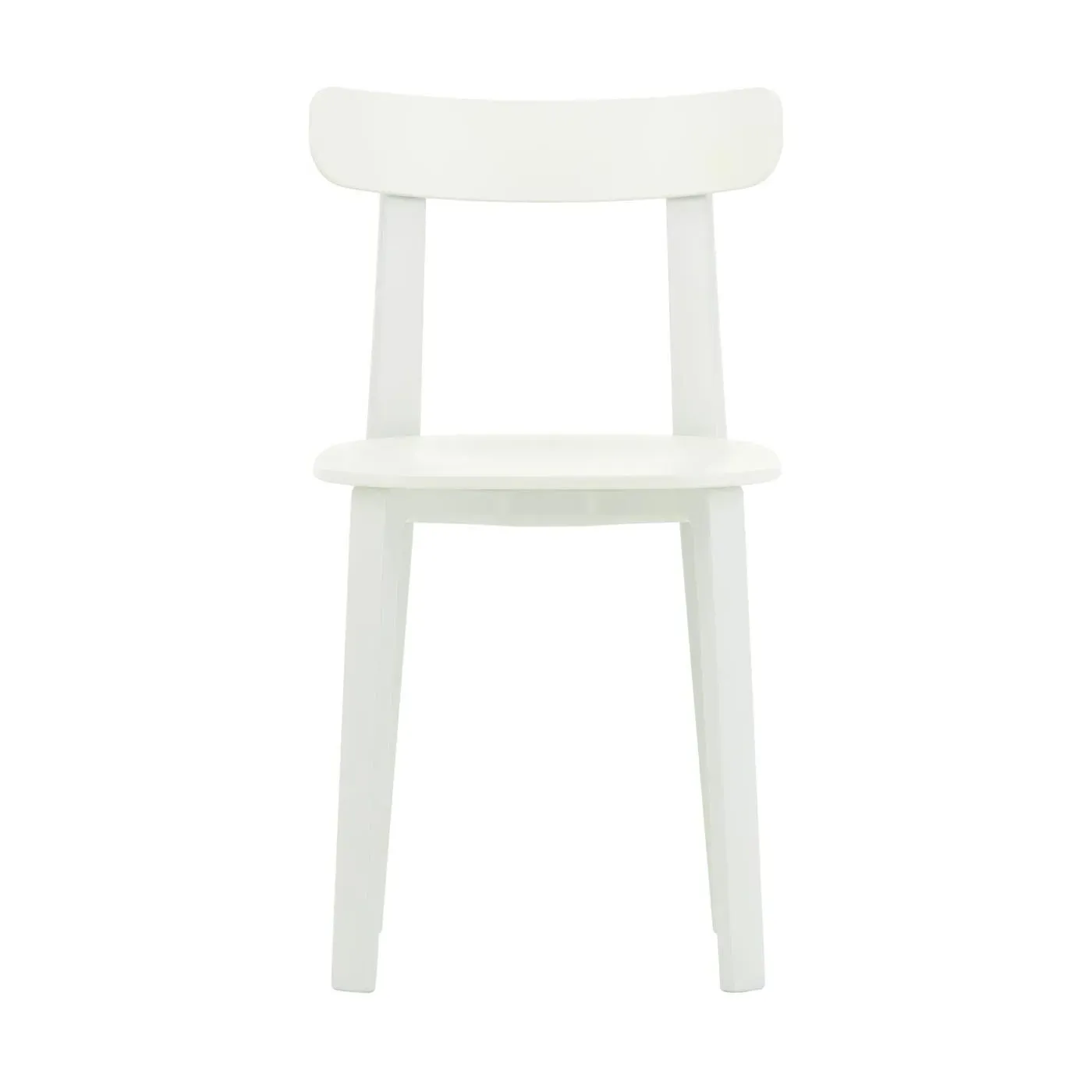 Dining Chair with Flex Backrest - White, Plastic