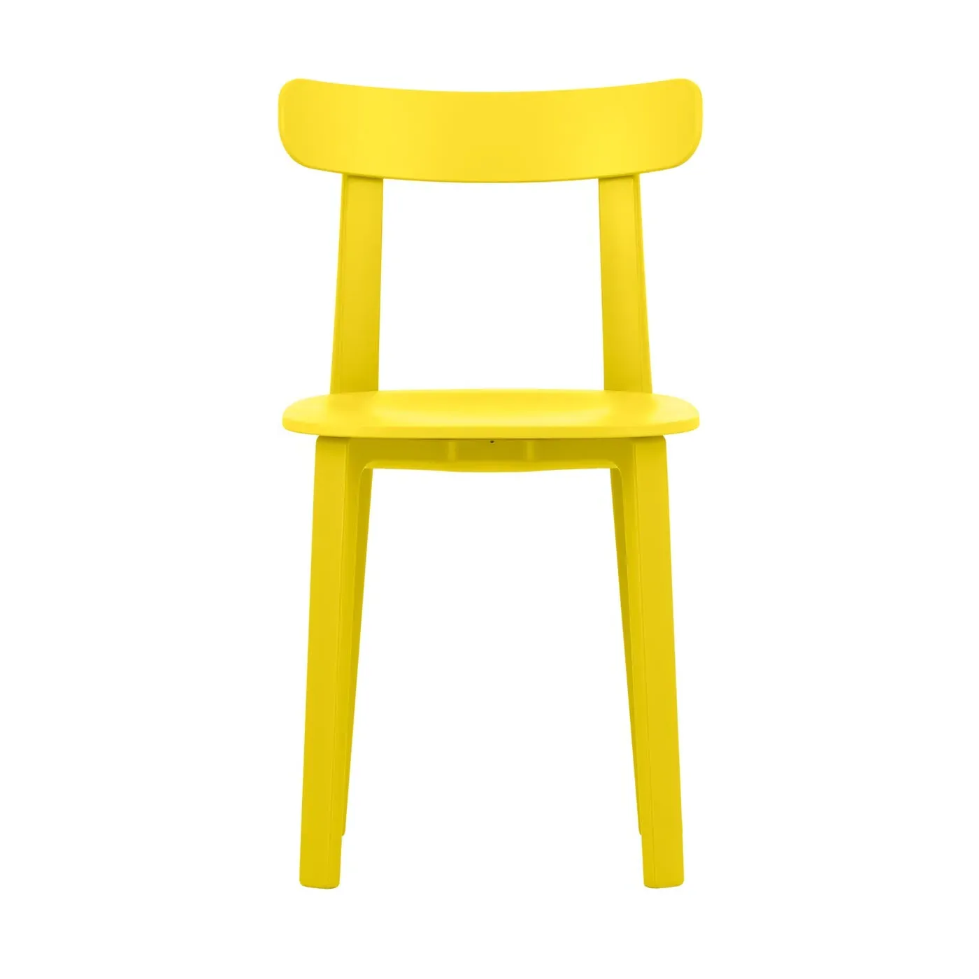 Dining Chair with Flex Backrest - Yellow, Plastic