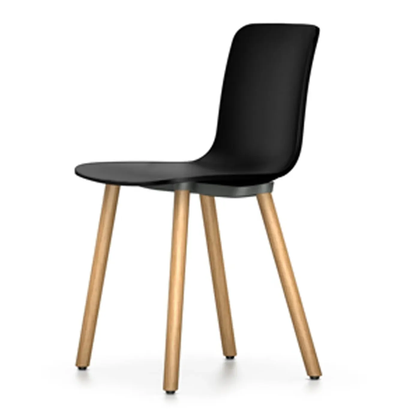 Dining Chair with Oak Legs - Grey, Wood