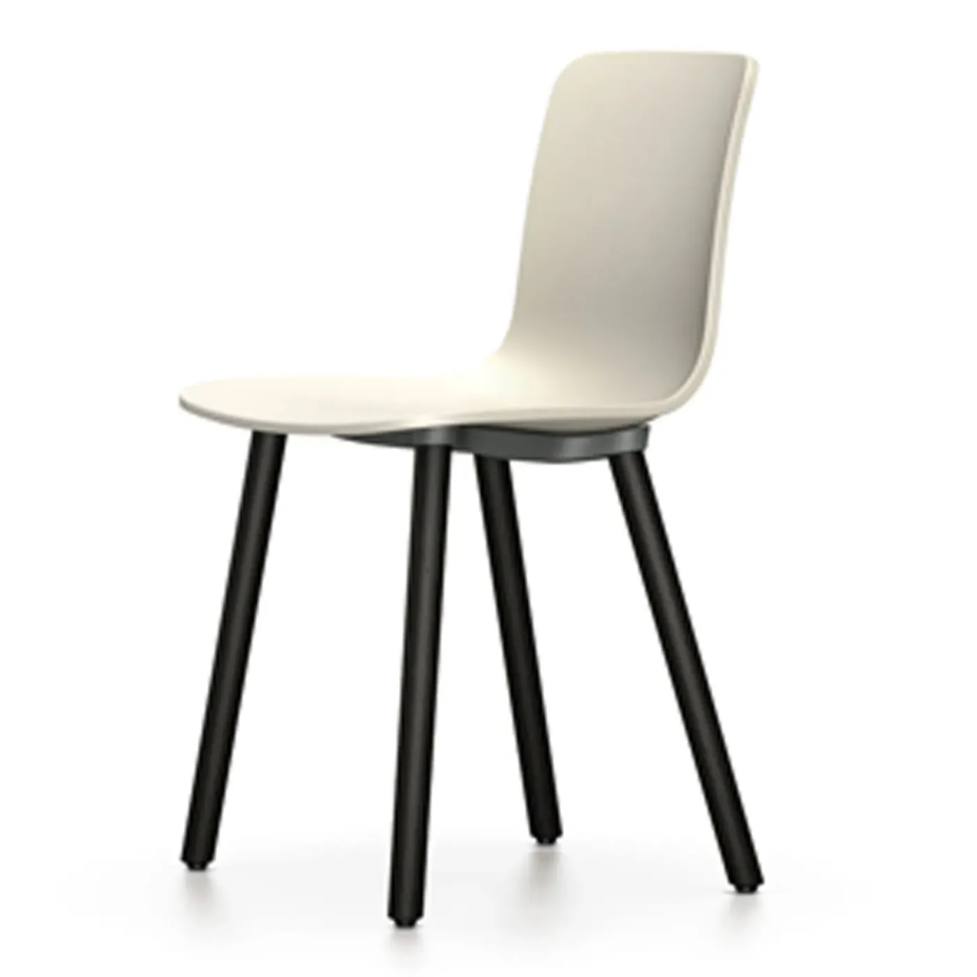 Dining Chair with Oak Legs - Grey, Wood