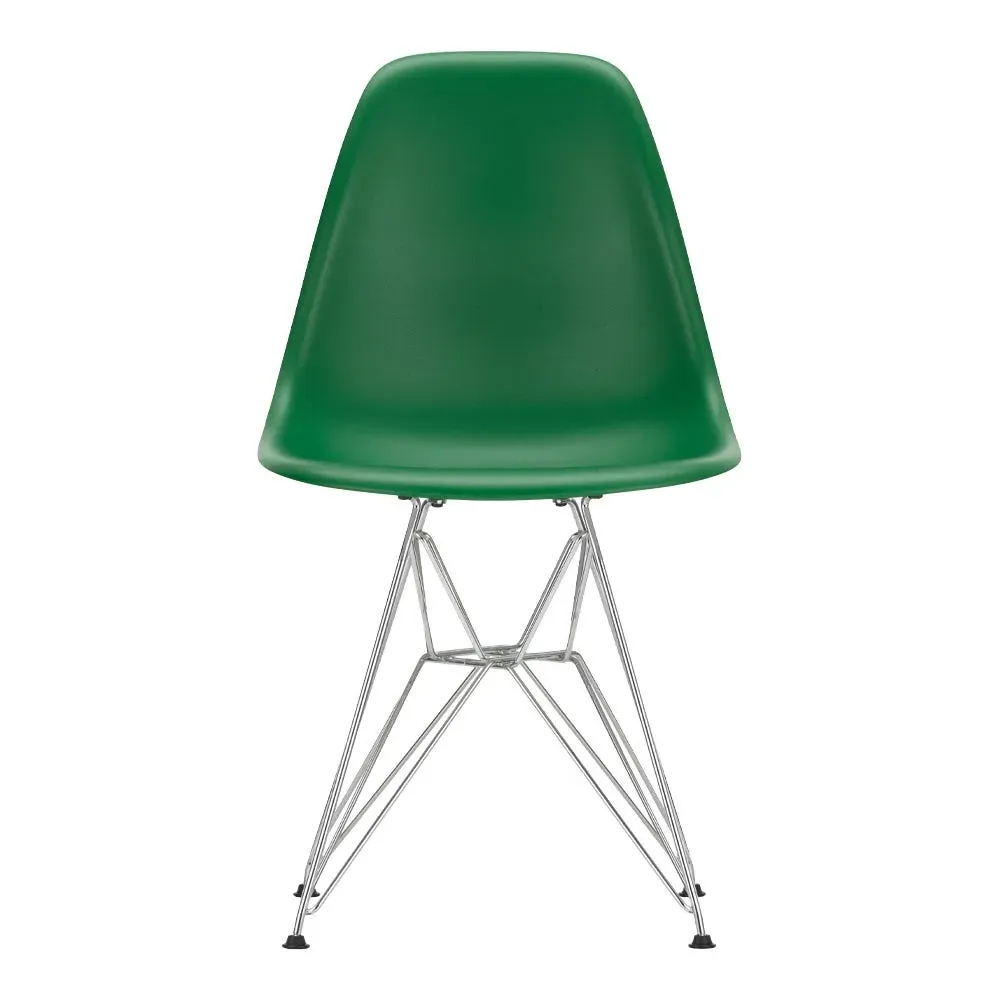 DSR Chair with Chrome Base - Emerald, Polypropylene