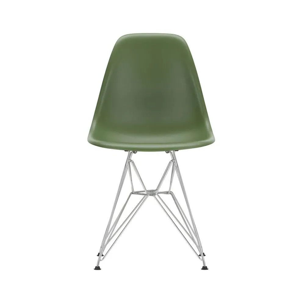 DSR Chair with Chrome Base - Forest, Polypropylene